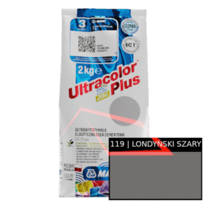 Mapei Ultracolor Plus Londyński Szary 119 – elastyczna fuga szybkowiążąca | 2 kg
