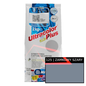 Mapei Ultracolor Plus Zamkowy Szary 125 – elastyczna fuga szybkowiążąca | 2 kg