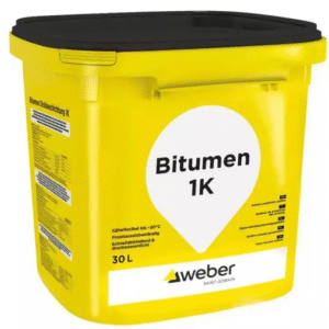 Weber Bitumen1k bitumiczna, grubowarstwowa masa hydroizolacyjna | 30l