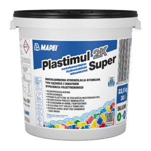Mapei PLASTIMUL 2K SUPER - Hydroizolacja bitumiczna dwuskładnikowa | 22,9 kg