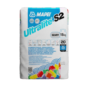 Mapei ULTRALITE S2 SZARY - Klej wysokoelastyczny lekki | 15 kg