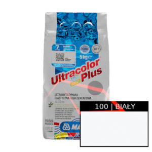 Mapei Ultracolor Plus Biały 100 - elastyczna fuga szybkowiążąca | 5 kg
