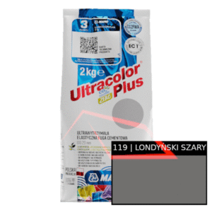 Mapei Ultracolor Plus Londyński Szary 119 - elastyczna fuga szybkowiążąca | 2 kg