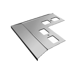 Mapei PROFIL K100 ECO NAROŻNIK ZEW. 90 - Narożnik zewnętrzny 90° (szary 7037, brąz 8019, grafit 7024) | 1 szt.